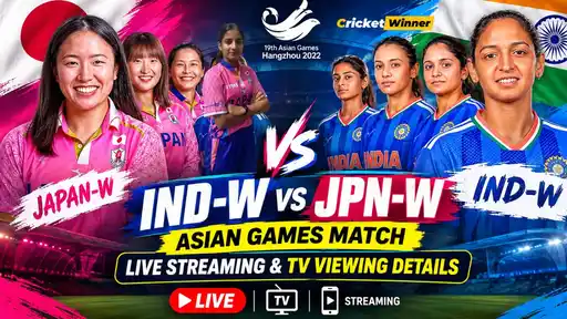India Women vs Japan Women Asian Games 2026 cricket match — where to watch live streaming and TV telecast for free in India