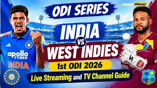 India vs West Indies 1st ODI 2026 — how to watch live on TV and streaming apps worldwide