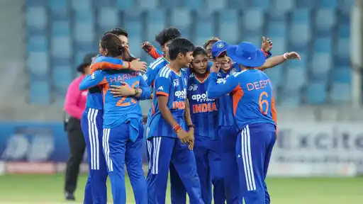 India Women's cricket team celebrates crushing Sri Lanka by 72 runs to win the Women's Asia Cup 2026 for the 8th time
