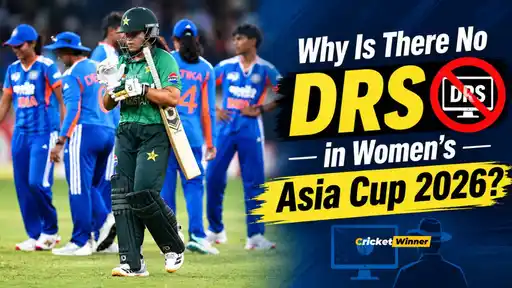Umpire signals a decision during ACC Women's Asia Cup 2026 match — tournament has no DRS review system