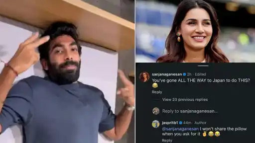 Sanjana Ganesan trolls Jasprit Bumrah