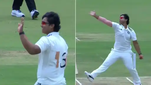 Suryavanshi bowling