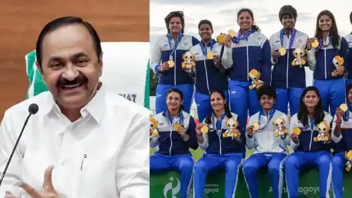 V D Sathhesan congratulates Indian Women Cricket team on Asian games win