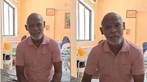 Vinod Kambli speaking from a Thane old-age home in a viral video where he comments on hygiene, sparking fan concern