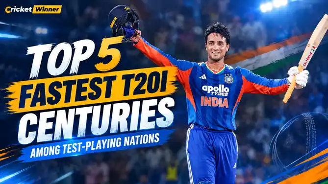 Indian batter celebrating a century — top 5 fastest T20I centuries among Test-playing nations