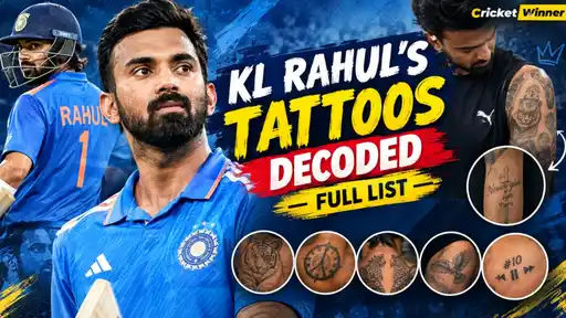 KL Rahul showing off his tattoo collection, each symbol carrying its own personal meaning