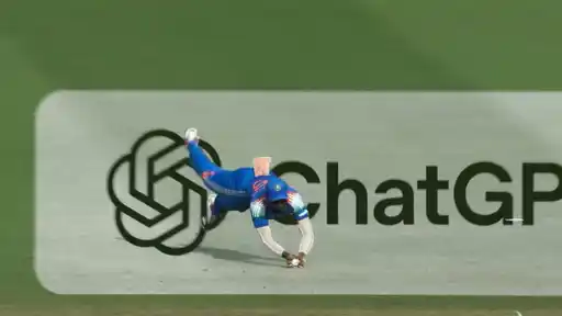 Naman Dhir takes a stunning catch to dismiss Keacy Carty in the IND vs WI 2nd ODI