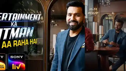 Rohit Sharma poses in a promotional still for his television debut show on Sony Entertainment Television and SonyLIV