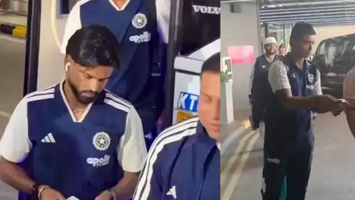 Vaibhav Sooryavanshi signing autographs alongside Shreyas Iyer for fans in Japan during India's Asian Games 2026