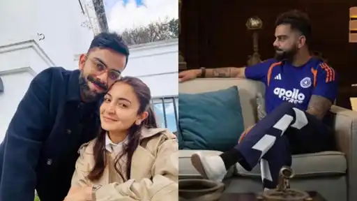 Virat Kohli and Anushka Sharma pose together