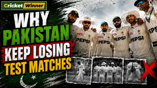 Pakistan's Test squad poses together, reflecting on their ongoing struggles and collapses across the WTC cycles