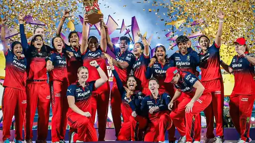 RCB Women celebrate with the WPL trophy, as WPL 2027 auction date is revealed with the new Varanasi stadium in the running to be the second venue