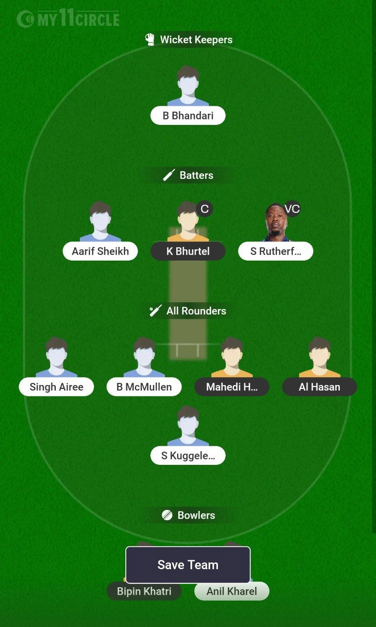 PKA vs SPR My11Circle Team