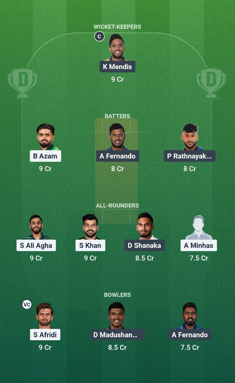 PAK vs SL Final Dream11 Team