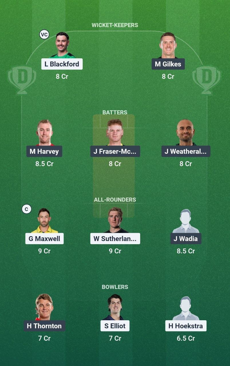 VCT vs SAU Dream11 Team