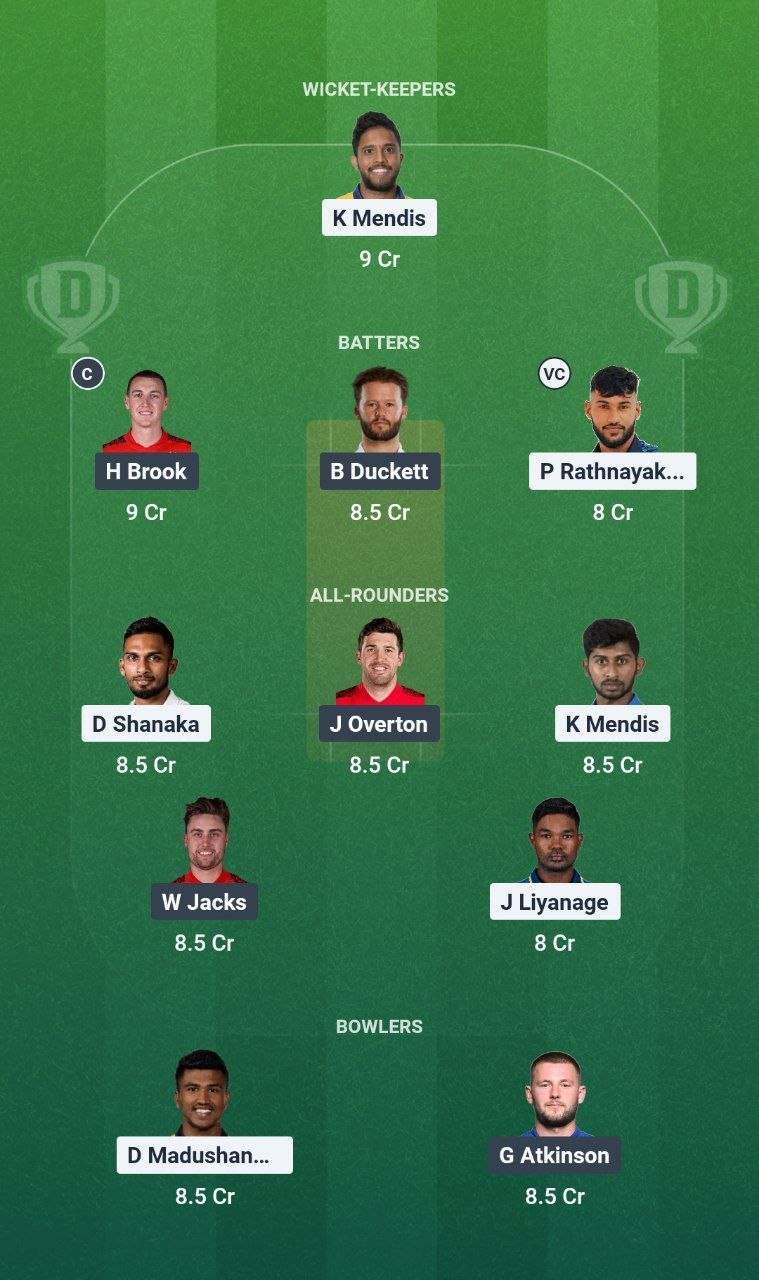 SL vs ENG Dream11 Team