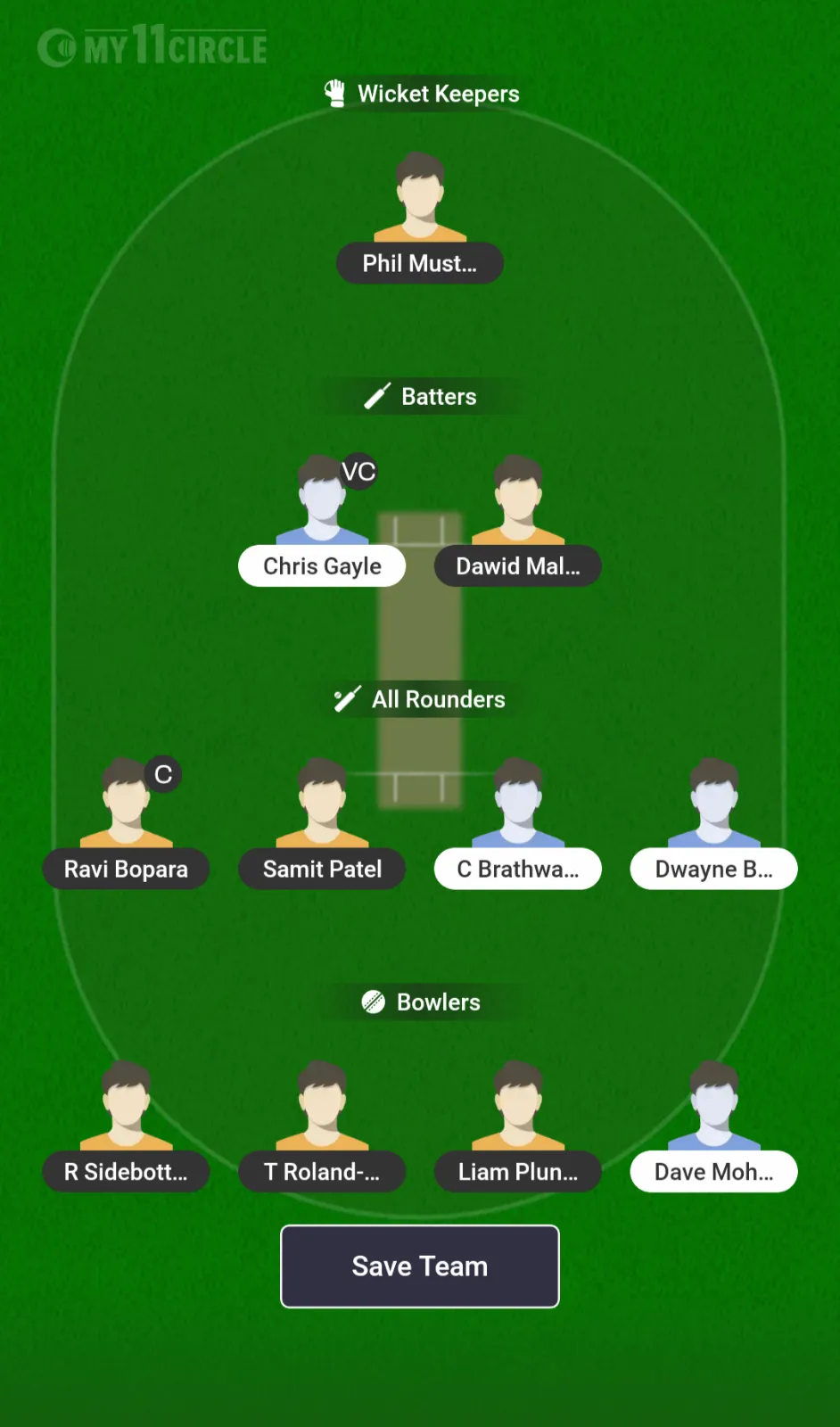 ENG-L vs WI-L Dream11 Team