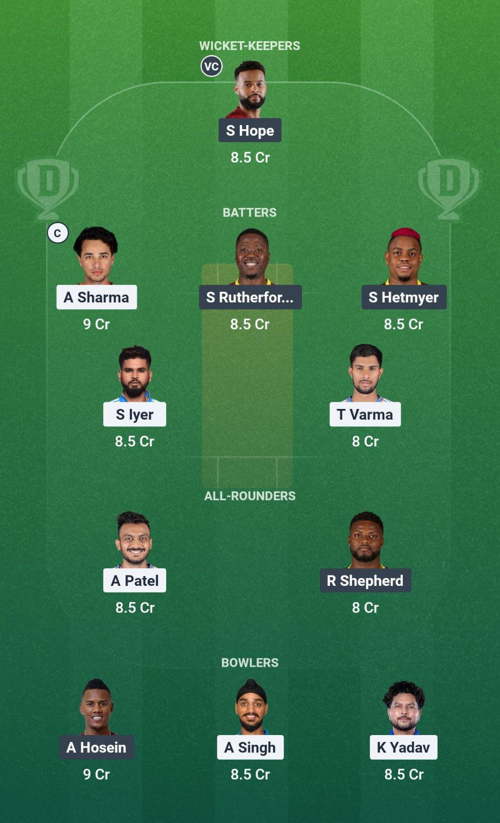 IND vs WI 2nd T20I Dream11 Team