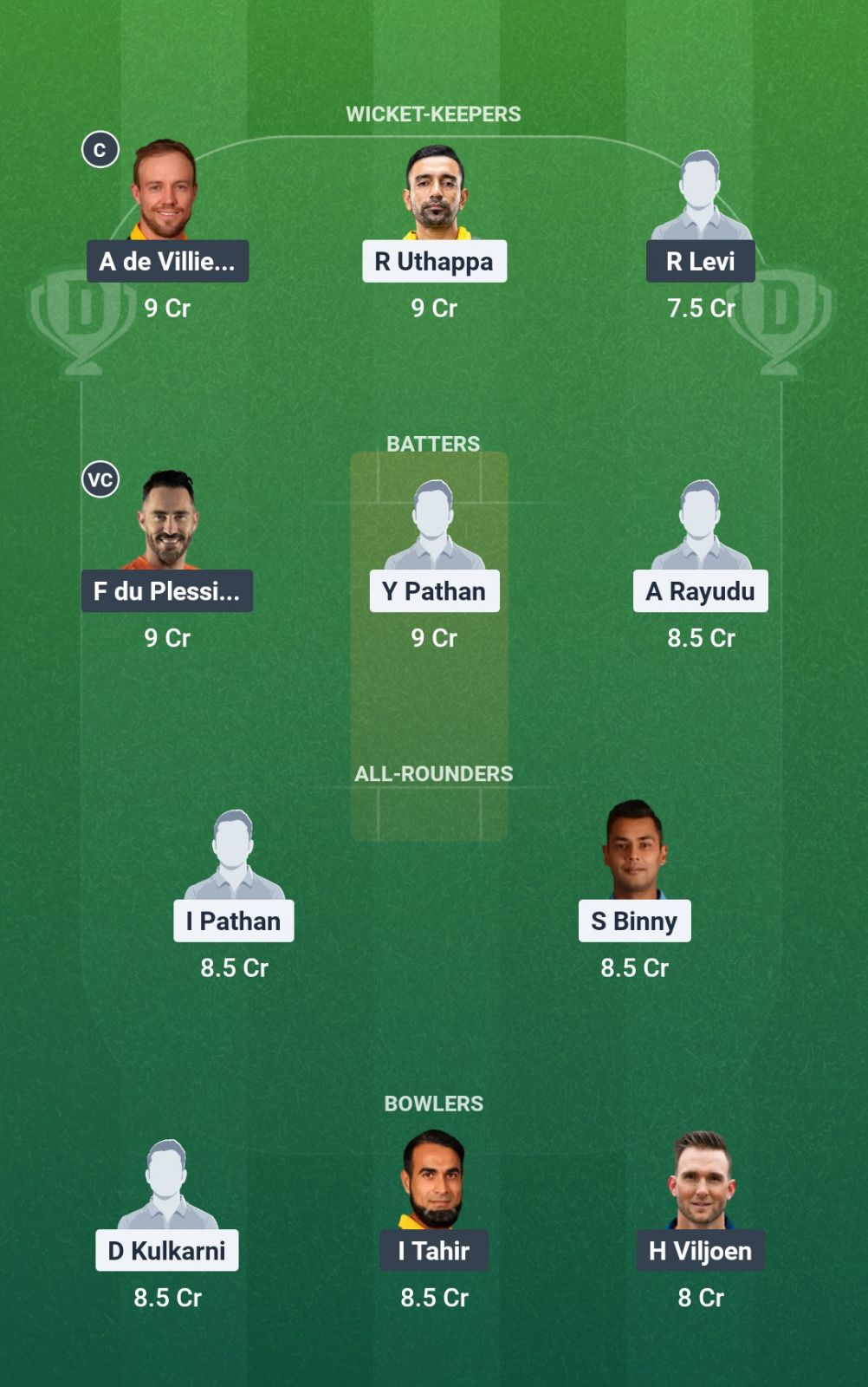 IND-L vs SA-L Dream 11th Team