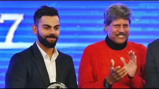 Collected Image: Virat Kohli and Kapil Dev