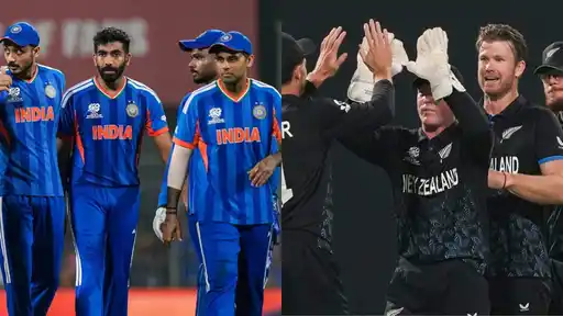 Collected Image: Indian and New Zealand Team