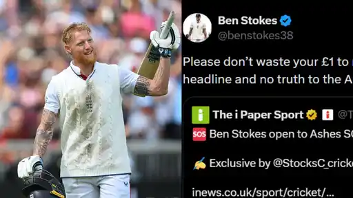 Ben Stokes reacting to the England Ashes comeback report he called misleading