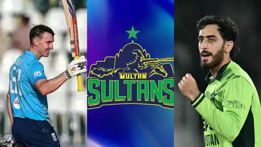 England captain Harry Brook and Pakistan all-rounder Arafat Minhas, whose comment has sparked speculation over a Brook move to Multan Sultans for PSL 12