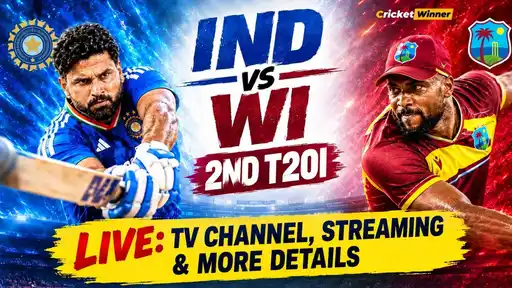 India vs West Indies 2nd T20I 2026: TV channels, live streaming platform and match start time