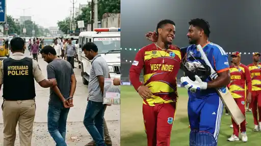 Eleven complimentary match passes marked “NOT FOR SALE” seized by Hyderabad Police from four people arrested for black-marketing India-West Indies 4th T20I tickets