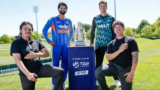 NZ vs IND Dream11 Prediction 1st T20I - Captain: Sanju Samson. VC: Daryl Mitchell