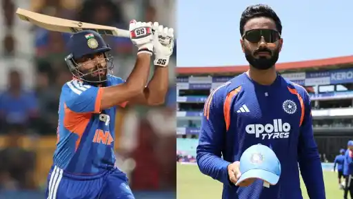 Naman Dhir batting performance vs West Indies