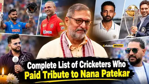 Veteran actor Nana Patekar, who died in Goa, with cricketers paying tribute to him