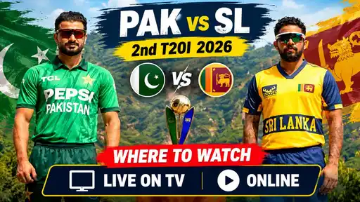 Pakistan vs Sri Lanka 2nd T20I 2026: TV channels, live streaming platform and match start time