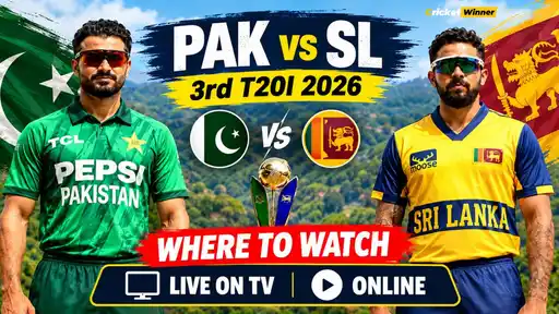Pakistan vs Sri Lanka 3rd T20I 2026: TV channels, live streaming platform and match start time