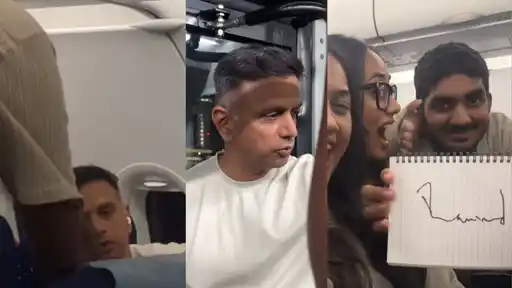 Rahul Dravid greets passengers on an IndiGo flight in a viral video that has crossed 2.4 million views