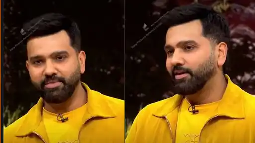 Rohit Sharma revealing the name of the ‘Garden’ boys during an episode of his show