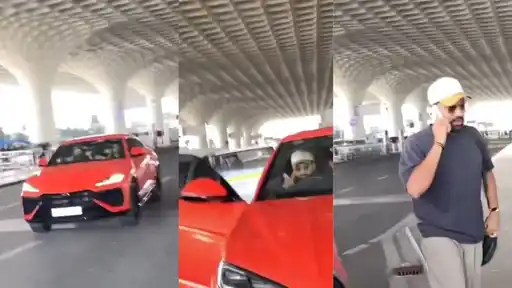 Rohit Sharma with his new red Lamborghini Huracan supercar ahead of the IND vs NZ ODI series