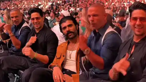 Shikhar Dhawan, Sidharth Malhotra and Vijay Deverakonda spotted at UFC 333 in Abu Dhabi