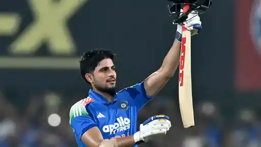 Shubman Gill in India’s ODI jersey. He will miss the last two ODIs against New Zealand, with Shreyas Iyer set to captain India.