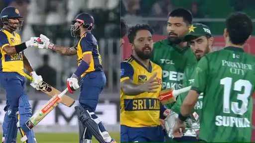 Sri Lanka celebrate beating Pakistan in 3rd T20I as netizens react