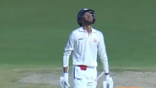 Vihaan Malhotra smashing a brilliant hundred on his first-class debut for Punjab against Assam in Ranji Trophy 2026