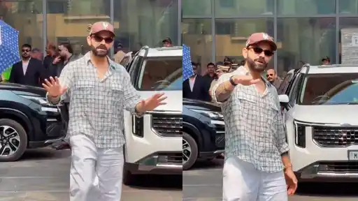Virat Kohli speaks to photographers in a lighthearted moment that went viral ahead of India’s tour of New Zealand