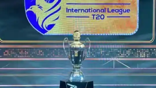 Graphic of ILT20 2026 auction results showing full squads most expensive buys and complete team player lists for all six franchises
