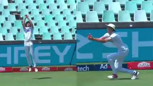 Marco Jansen's superb catch of Steve Smith