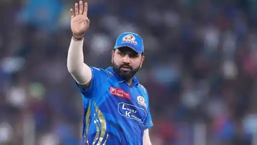 Rohit Sharma in Mumbai Indians colours, with reports suggesting he could return as MI captain for IPL 2027.