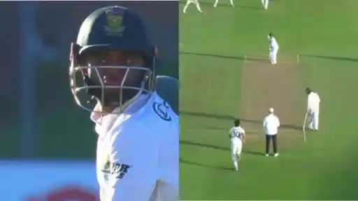 Temba Bavuma batting for South Africa against Australia on Day 2 of the 2nd Test at St George’s Park, Gqeberha