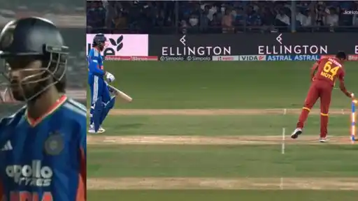Tilak Verma's run out in a shocking way