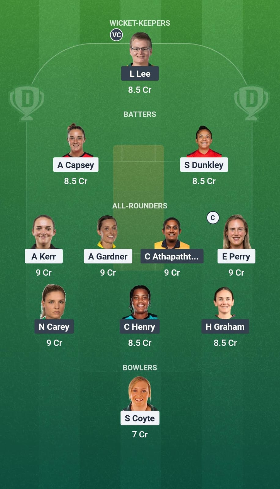 SS-W vs HB-W Match 07 Dream11 Team